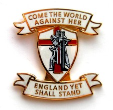England Lapel Badge "Come The