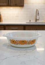 Vintage Pyrex Glass Sunflower