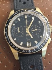 Yema Rallygraf Meca-Quartz VK64 Black golden/bronze dial & case new 40mm dia.