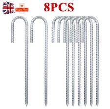 8PCS Rebar Stakes 12'' Heavy