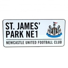Newcastle United FC Metal Street Sign