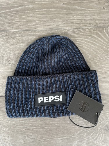 Pepsi blue beanie hat - hat, with