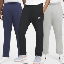 Nike Mens Open Hem Joggers Trackpants Sports Running Jogging Sweat Bottoms