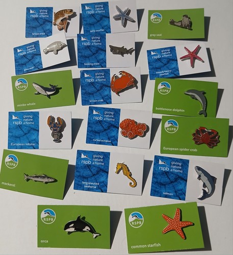 Rspb enamel pins marine - enamel, 17