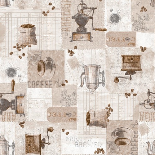 Vintage coffee pvc vinyl wipe - coffee,