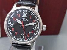 MUHLE GLASHUTTE Terrasport II M1-37-20 Black Dial Men’s Watch  40mm w/box