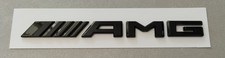 Mercedes AMG badge sticker glossy black 3D emblem logo trunk 18.5x1.8