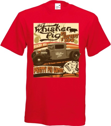 Red shirt with hot - t,