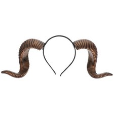  Sheep Horn Headhand Headwear: Halloween Costume Gothic Horn Hair Hoop for