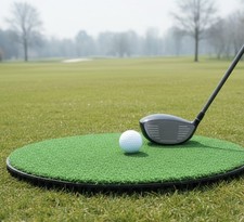 Round Winter Golf Mat Golf