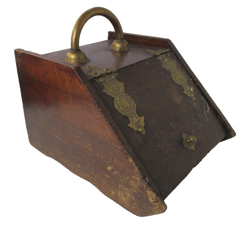Antique brass decorated - antique, wood