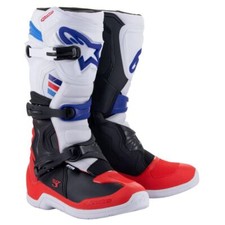 Alpinestars 2026 Tech 3 Motocross Boots White Bright Red Dark Blue Enduro MX