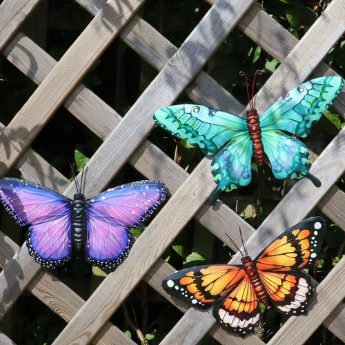 Set butterflies wall art - set,