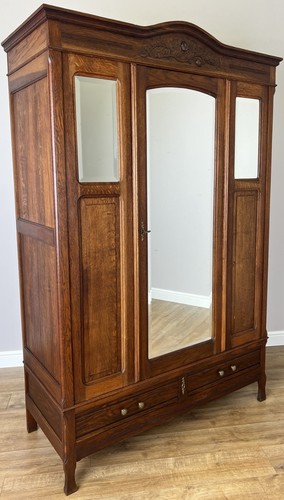 Wardrobe antique french oak - wardrobe,