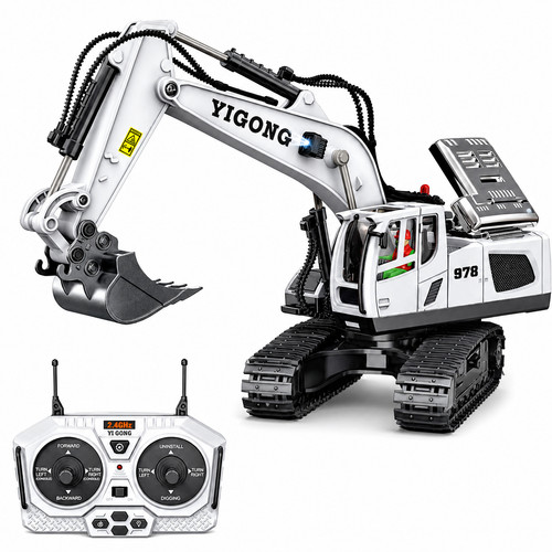 Excavator truck alloy toy - alloy,