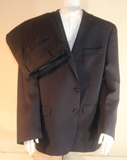 Ralph Ralph Lauren Midnight Blue 3 Piece Wool Suit 46R Vintage