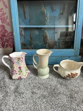 3 Art Deco Flaxman Ware By Wade Heath Ceramic Jug  Vase Royal Doulton Wilton Jug
