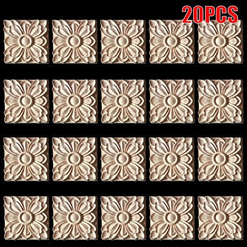 20pcs unpainted wooden carved - 20pcs,
