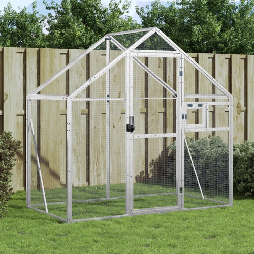 Aviary silver 179x100x185cm - silver,