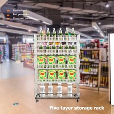 Retail Rack 5 Tiers Wire Grid