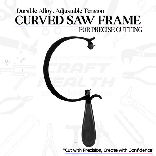 Curved jeweler saw frame - jeweler's,