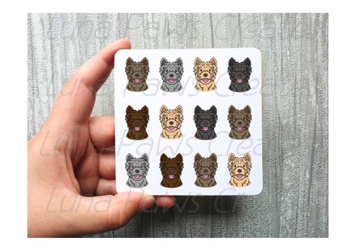 Cairn terrier coaster novelty - cairn,