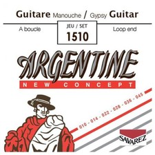 SAVAREZ 1510 - GYPSY JAZZ GUITAR STRINGS ARGENTINE NEW CONCEPT LOOP END - 10-45