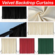 Stage Backdrop Curtain Panel Velvet 3x3m/3x6m Wedding Party Photography Decor