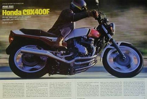 Honda cbx400f motorcycle - honda,