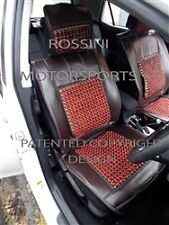 i - TO FIT A RENAULT TWIZY, CAR SEAT COVERS, MASSAGE BEADED CUSHION, BROWN