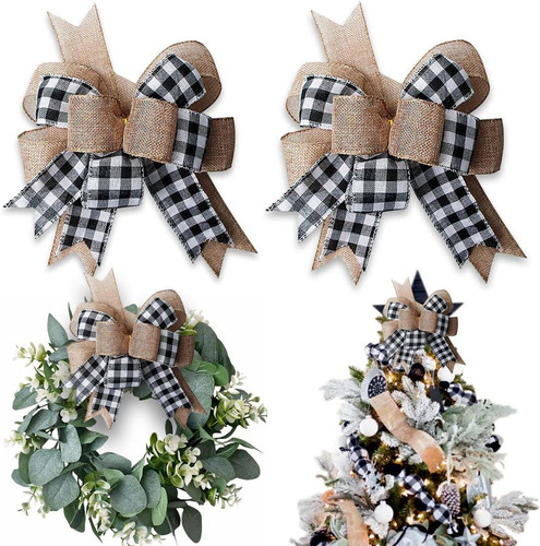 Buffalo plaid burlap - buffalo,
