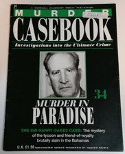 MAGAZINE - Murder Casebook Issue #34 Murder In Paradise Marshall Cavendish 1990