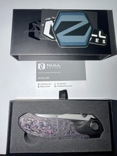 Brand New Null Knives Vandal Folding Knife Purple Haze Never Cut 1st run Voodoo