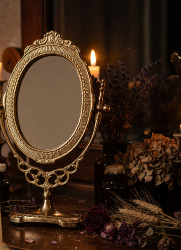 Oval ornate freestanding - oval,