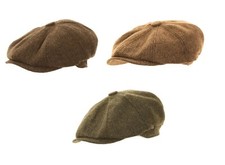 MENS HERRINGBONE NEWSBOY CAP 8