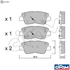 BRAKE PAD SET DISC BRAKE