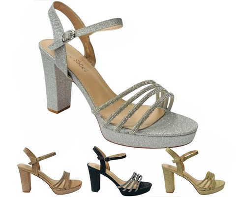 Women diamante block heel - diamante,