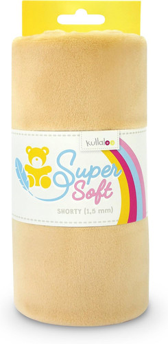 Plush fabric solid beige - plush,