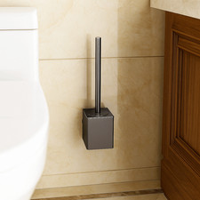 Metal Shell Toilet Cleaning Brush Wall Mounted Toilet Brush  Hotel