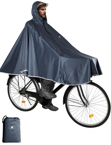 Waterproof rain poncho - rain, bike