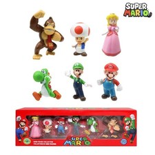 6pcs Super Mario Bros PVC