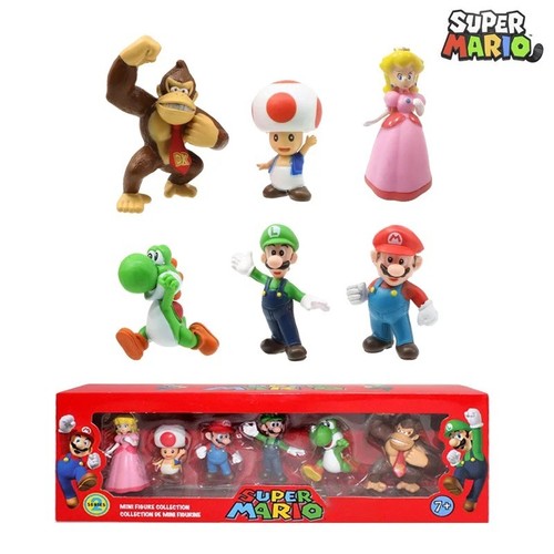 6pcs super mario bros - super,