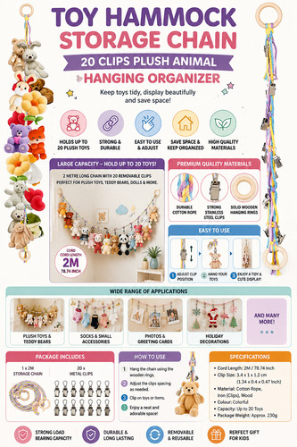 Toy hammock storage chain - hammock,