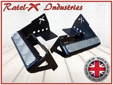 Ratel-X 90 Defender Rear Bumper Bumperettes Corner Step 6mm Steel Land Rover