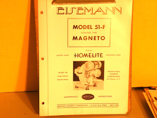 Eisemann magneto homelite - 51-f,