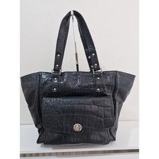 Black Croc Leather Work Laptop