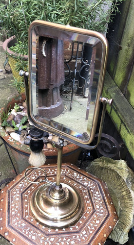 Mirror antique gentleman - mirror,