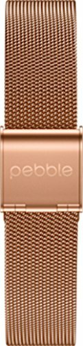 Rose gold pebble smart watch - rose,