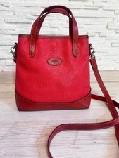 Mulberry Bell small scotchgrain crossbody red bag