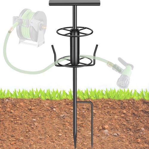 Garden hose guide spike metal - hose,
